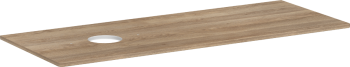 - HANSGROHE Xelu Q Blat 136 x 55cm z wycięciem po lewej stronie pod umywalkę nablatową bez otworu na baterię naturalny dąb 54116230 - 54116230 - Łazienki Szydłowski