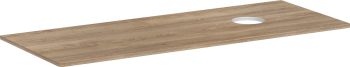 - HANSGROHE Xelu Q Blat 136 x 55cm z wycięciem po prawej stronie pod umywalkę nablatową bez otworu na baterię Naturalny Dąb 54117230 - 54117230 - Łazienki Szydłowski