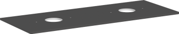  - HANSGROHE Xelu Q Blat 136 x 55cm z wycięciami pod 2 umywalki nablatowe bez otworu na baterię szary diament matowy 54118910 - 54118910 - Łazienki Szydłowski