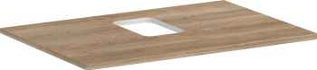 - HANSGROHE Xelu Q Blat 78 x 55 cm z wycięciem na środku pod umywalkę nablatową z otworem na baterię naturalny dąb 54120230 - 54120230 - Łazienki Szydłowski