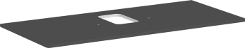  - HANSGROHE Xelu Q Blat 118 x 55cm z wycięciem na środku pod umywalkę nablatową z otworem na baterię szary diament matowy 54122910 - 54122910 - Łazienki Szydłowski