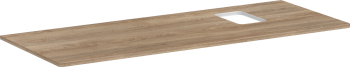 - HANSGROHE Xelu Q Blat 136 x 55cm z wycięciem po prawej stronie pod umywalkę nablatową z otworem na baterię naturalny dąb 54124230 - 54124230 - Łazienki Szydłowski