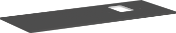  - HANSGROHE Xelu Q Blat 136 x 55cm z wycięciem po prawej stronie pod umywalkę nablatową z otworem na baterię szary diament matowy 54124910 - 54124910 - Łazienki Szydłowski