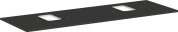  - HANSGROHE Xelu Q Blat 156 x 55cm z wycięciami pod 2 umywalki nablatowe z otworem na baterię szary diament matowy 54126910 - 54126910 - Łazienki Szydłowski