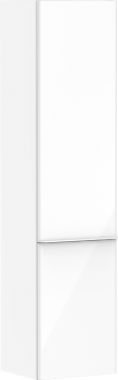 - HANSGROHE Xelu Q Szafka boczna wysoka 40 x 35 cm, drzwi prawe, biały wysoki połysk 54139700 - 54139700 - Łazienki Szydłowski