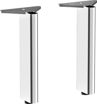 HANSGROHE Xelu Q Nóżki do szafki 17,5 x 6 cm, 2 sztuki Chrom 54145000 54145000 od 
