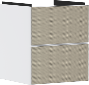  - HANSGROHE Xevolos E Szafka pod małą umywalkę wiszacą z 2 szufladami 48 x 47,5cm biały mat 54172390 - 54172390 - Łazienki Szydłowski