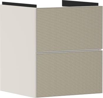 - HANSGROHE Xevolos E Szafka pod małą umywalkę wiszacą z 2 szufladami 48 x 47,5cm piaskowy beż matowy 54173390 - 54173390 - Łazienki Szydłowski