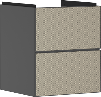  - HANSGROHE Xevolos E Szafka pod małą umywalkę wiszacą z 2 szufladami 48 x 47,5cm szary łupek matowy 54174390 - 54174390 - Łazienki Szydłowski