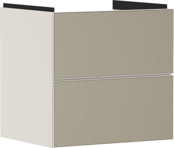 - HANSGROHE Xevolos E Szafka pod umywalkę wiszacą z 2 szufladami 58 x 47,5cm piaskowy beż matowy 54176390 - 54176390 - Łazienki Szydłowski