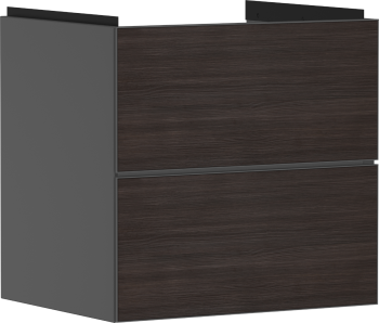 - HANSGROHE Xevolos E Szafka pod umywalkę wiszacą z 2 szufladami 58 x 47,5cm szary łupek matowy 54177730 - 54177730 - Łazienki Szydłowski