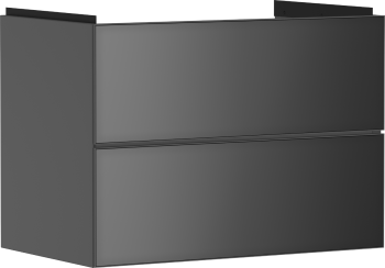 - HANSGROHE Xevolos E Szafka pod umywalkę wiszacą z 2 szufladami 78 x 47,5cm szary łupek matowy 54180770 - 54180770 - Łazienki Szydłowski