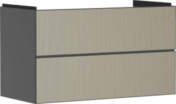  - HANSGROHE Xevolos E Szafka pod umywalkę wiszacą z 2 szufladami 98 x 47,5cm szary łupek matowy 54183390 - 54183390 - Łazienki Szydłowski