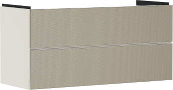 - HANSGROHE Xevolos E Szafka pod umywalkę wiszacą z 2 szufladami 118 x 47,5cm piaskowy beż matowy 54185390 - 54185390 - Łazienki Szydłowski