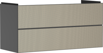 - HANSGROHE Xevolos E Szafka pod umywalkę wiszacą z 2 szufladami 118 x 47,5cm szary łupek matowy 54186390 - 54186390 - Łazienki Szydłowski