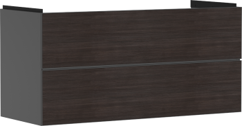 - HANSGROHE Xevolos E Szafka pod umywalkę wiszacą z 2 szufladami 118 x 47,5cm szary łupek matowy 54186730 - 54186730 - Łazienki Szydłowski