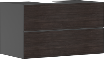  - HANSGROHE Xevolos E Szafka pod szlifowaną umywalkę wpuszczaną w blat z 2 szufladami 98 x 55cm szary łupek matowy 54192730 - 54192730 - Łazienki Szydłowski
