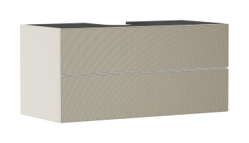 - HANSGROHE Xevolos E Szafka pod szlifowaną umywalkę wpuszczaną w blat z 2 szufladami 118 x 55cm Piaskowy Beż Matowy 54194390 - 54194390 - Łazienki Szydłowski