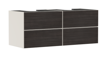 - HANSGROHE Xevolos E Szafka pod 2 szlifowane umywalki wpuszczane w blat z 4 szufladami 137 x 55cm Piaskowy Beż Matowy 54197730 - 54197730 - Łazienki Szydłowski