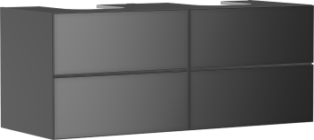  - HANSGROHE Xevolos E Szafka pod 2 szlifowane umywalki wpuszczane w blat z 4 szufladami 137 x 55cm szary łupek matowy 54198770 - 54198770 - Łazienki Szydłowski