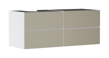  - HANSGROHE Xevolos E Szafka pod szlifowaną umywalkę wpuszczaną w blat po lewej stronie z 4 szufladami 137 x 55cm biały mat 54236390 - 54236390 - Łazienki Szydłowski