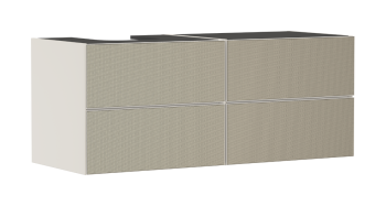 - HANSGROHE Xevolos E Szafka pod szlifowaną umywalkę wpuszczaną w blat po lewej stronie z 4 szufladami 137 x 55cm piaskowy beż matowy 54237390 - 54237390 - Łazienki Szydłowski