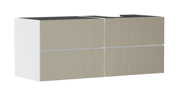  - HANSGROHE Xevolos E Szafka pod szlifowaną umywalkę wpuszczaną w blat po prawej stronie z 4 szufladami 137 x 55cm biały mat 54239390 - 54239390 - Łazienki Szydłowski