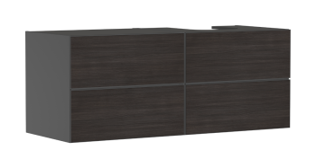  - HANSGROHE Xevolos E Szafka pod szlifowaną umywalkę wpuszczaną w blat po prawej stronie z 4 szufladami 137 x 55 cm, szary łupek matowy 54241730 - 54241730 - Łazienki Szydłowski