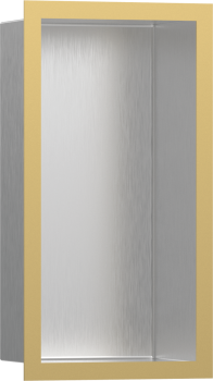  - HANSGROHE XtraStoris Individual Wnęka ścienna Stal Szlachetna Szczotkowana z ozdobną ramką złoty optyczny polerowany 30 x 15 x 10 cm  56094990 - 56094990 - Łazienki Szydłowski