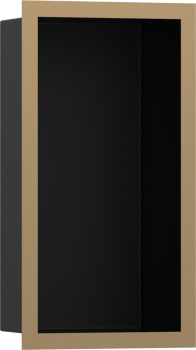  - HANSGROHE XtraStoris Individual Wnęka ścienna Czarny Matowy z ozdobną ramką brąz szczotkowany 30 x 15 x 10 cm  56095140 - 56095140 - Łazienki Szydłowski