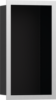  - HANSGROHE XtraStoris Individual Wnęka ścienna czarny matowy z ozdobną ramką 30 x 15 x 10 cm stal nierdzewna szczotkowana 56095800 - 56095800 - Łazienki Szydłowski