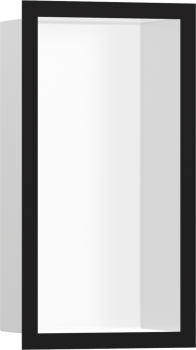 - HANSGROHE XtraStoris Individual Wnęka ścienna Biały Matowy z ozdobną ramką 30 x 15 x 10 cm czarny mat 56096670 - 56096670 - Łazienki Szydłowski
