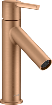 - AXOR Starck bateria umywalkowa 100 z niezamykanym kompletem odpływowym brąz szczotkowany 10003140 - 10003140 U - Łazienki Szydłowski