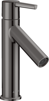  - AXOR Starck Jednouchwytowa bateria umywalkowa 100 z niezamykanym kompletem odpływowym czarny chrom polerowany 10003330 - 10003330 - Łazienki Szydłowski