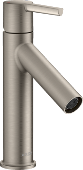  - AXOR Starck Jednouchwytowa bateria umywalkowa 100 z niezamykanym kompletem odpływowym stal szlachetna optyczna 10003800 - 10003800 - Łazienki Szydłowski