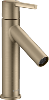  - AXOR Starck Jednouchwytowa bateria umywalkowa 100 z niezamykanym kompletem odpływowym nikiel szczotkowany 10003820 - 10003820 U - Łazienki Szydłowski