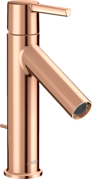  - AXOR Starck bateria umywalkowa 100 CoolStart z kompletem odpływowym z cięgłem czerwone złoto polerowane 10007300 - 10007300 - Łazienki Szydłowski