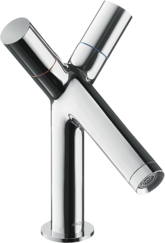  - AXOR Starck 2-uchwytowa bateria umywalkowa 80 z kompletem odpływowym z cięgłem chrom 10030000 - 10030000 - Łazienki Szydłowski