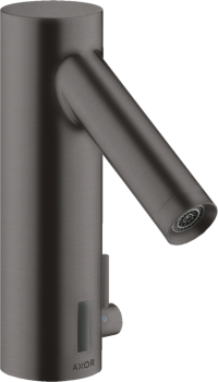 - AXOR Starck Elektroniczna bateria umywalkowa z bieżącą regulacją temperatury, zasilana baterią czarny chrom szczotkowany 10101340 - 10101340 - Łazienki Szydłowski