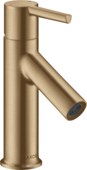 - AXOR Starck Jednouchwytowa bateria umywalkowa 80 do małych umywalek z kompletem odpływowym z cięgłem brąz szczotkowany 10102140 - 10102140 - Łazienki Szydłowski