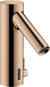 - AXOR Starck Elektroniczna bateria umywalkowa z bieżącą regulacją temperatury, zasilana z sieci 230 V czerwony złoty polerowany 10140300 - 10140300 - Łazienki Szydłowski