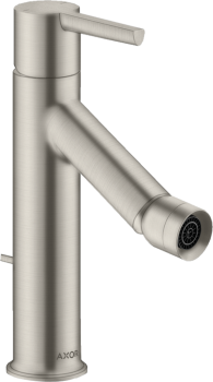  - AXOR Starck Jednouchwytowa bateria bidetowa z kompletem odpływowym z cięgłem stal szlachetna optyczna 10214800 - 10214800 - Łazienki Szydłowski