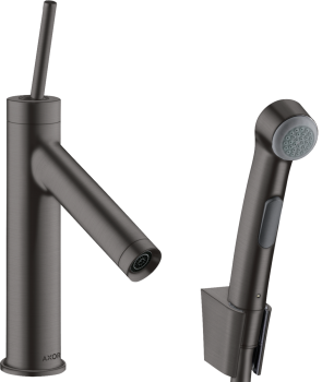  - AXOR Starck Jednouchwytowa bateria umywalkowa 90 z główką Bidette i wężem 160 cm, komplet odpływowy Push-Open 10300340 - 10300340 - Łazienki Szydłowski