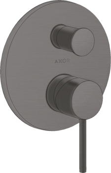 - AXOR Starck Jednouchwytowa bateria wannowa z uchwytem Pin zgodna z normą EN 1717, podtynkowa czarny chrom szczotkowany 10418340 - 10418340 - Łazienki Szydłowski