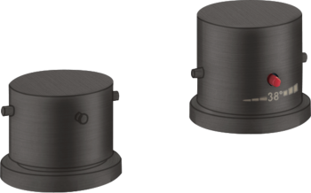  - AXOR Starck 2-otworowa bateria termostatyczna na brzeg wanny z uchwytami Zero 10480340 - 10480340 - Łazienki Szydłowski