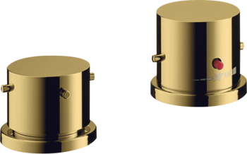  - AXOR Starck 2-otworowa bateria termostatyczna na brzeg wanny z uchwytami Zero 10480990 - 10480990 - Łazienki Szydłowski