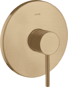 - AXOR Starck Jednouchwytowa bateria prysznicowa z uchwytem Pin, podtynkowa brąz szczotkowany 10616140 - 10616140 U - Łazienki Szydłowski