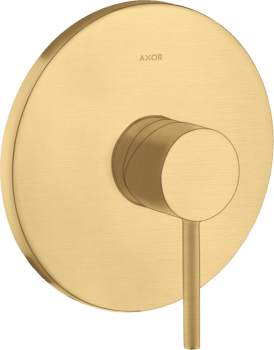- AXOR Starck Jednouchwytowa bateria prysznicowa z uchwytem Pin, podtynkowa złoty optyczny szczotkowany 10616250 - 10616250 - Łazienki Szydłowski