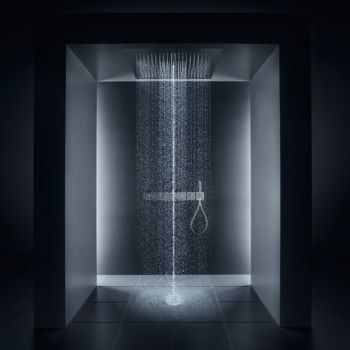 - AXOR ShowerSolutions ShowerHeaven 97 x 97 cm 3jet bez oświetlenia stal szlachetna optyczna 10621800 - 10621800 - Łazienki Szydłowski