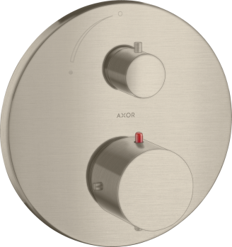  - AXOR Starck Bateria termostatyczna z zaworem odcinającym nikiel szczotkowany 10700820 - 10700820 U - Łazienki Szydłowski